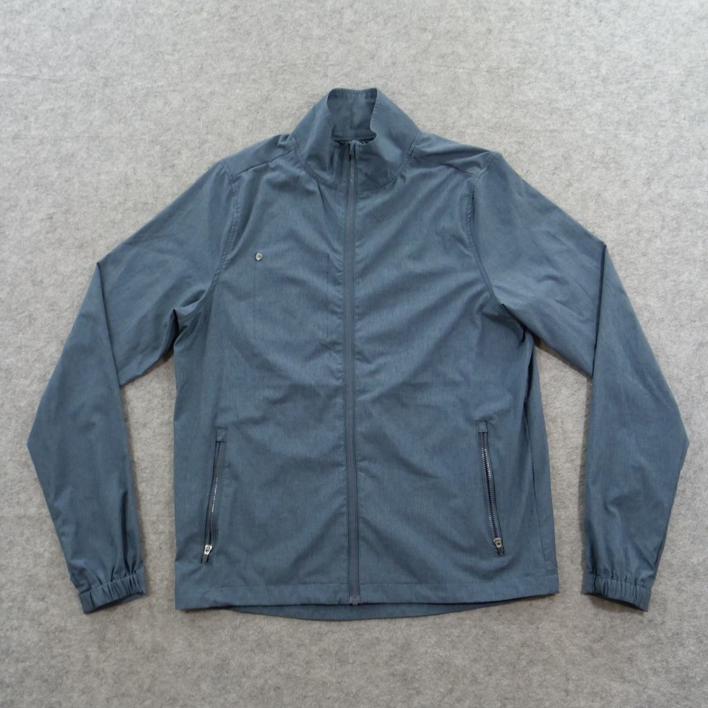 Vuori Jacket Mens Small Blue Zip Lightweight Athletic Performance Windbreaker